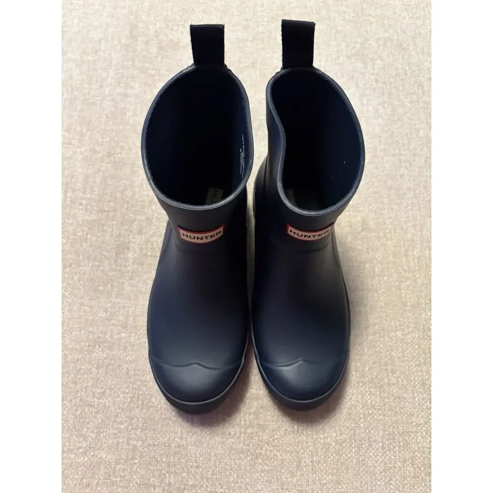 Hunter Original Girls Play Short Rain Boots Navy Blue US 4 Girls UK 2 EU 34